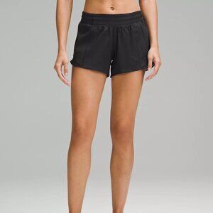 Black Lululemon hotty hot shorts Size 6 4 in